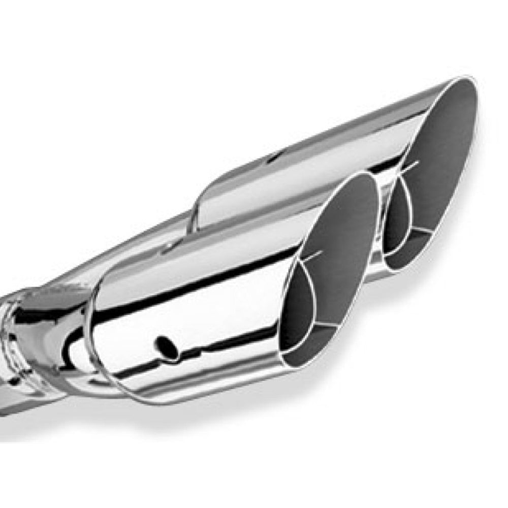 Borla Universal Polished Tip Dual Round Angle-Cut Intercooled (inlet 2 1/2in. Outlet 3in) *NO Return 20213 BORLA EXHAUST