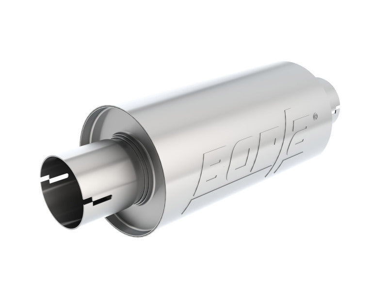 Borla S-Type Muffler 2.5in Inlet/Outlet 5in Round x 10in w/Notch Borla Muffler
