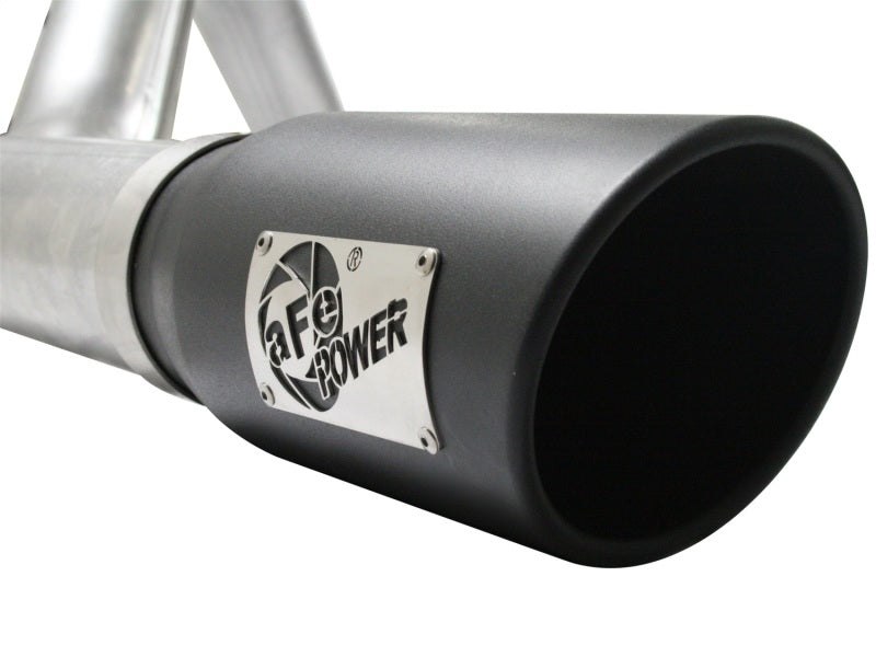 aFe Atlas Exhaust 4in Aluminized Cat-Back w/ 304 SS Black Tip 11-13 Ford F-150 EcoBoost V6 3.5L (tt) aFe Catback