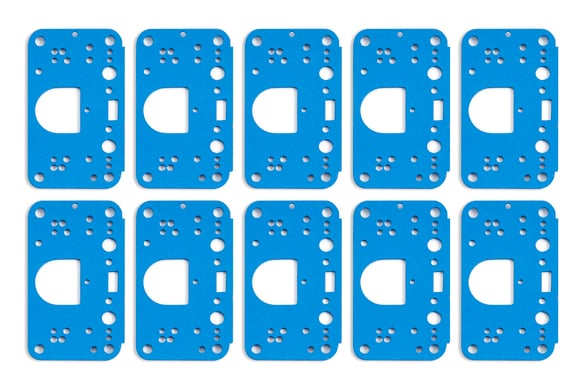 Dominator 3 Circuit Metering Block Gasket 10-PK 108-198 HOLLEY Autoparts