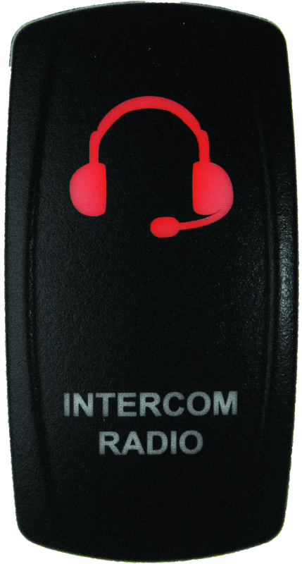 DragonFire Racing Lighted Switch Int/Rad On/Off Red Led DragonFire Racing Relays