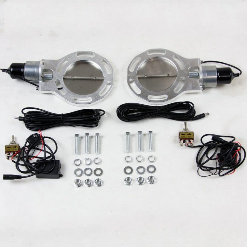 Granatelli 4.0in Dual Electronic Exhaust Cutout (Cutout Only) Granatelli Motor Sports Exhaust Cutouts