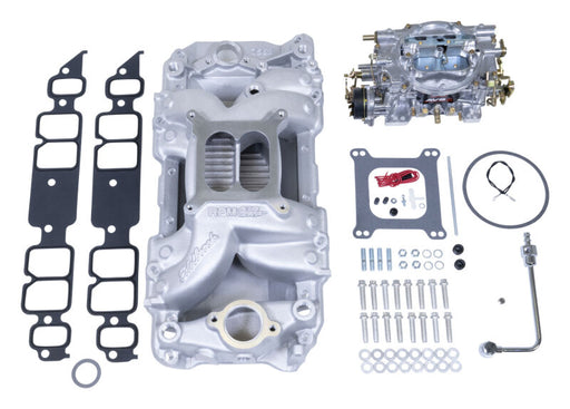 Edelbrock Manifold And Carb Kit Performer RPM Air-Gap Big Block Chevrolet Rectangle Port Edelbrock Intake Manifolds