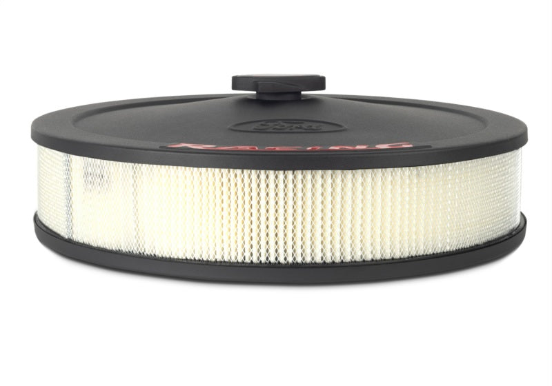 Ford Racing Air Cleaner Kit - Black Crinkle Finish w/ Red Emblem Ford Racing Air Filters - Universal Fit