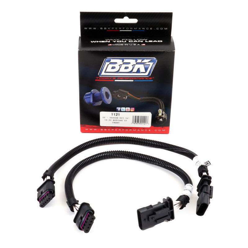 BBK 18-20 Ford Mustang GT O2 Sensor Wire Harness Extensions 16in (Pair) BBK Gauge Components