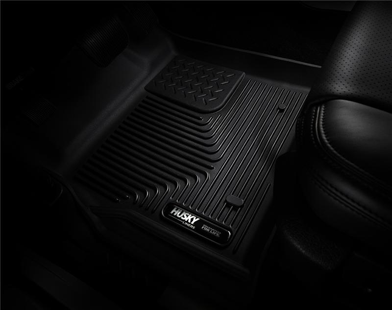 Husky Liners 09-12 Ford F-150 Reg/Super/Crew Cab X-Act Contour Black Floor Liners (2nd Seat) Husky Liners Floor Mats - Rubber