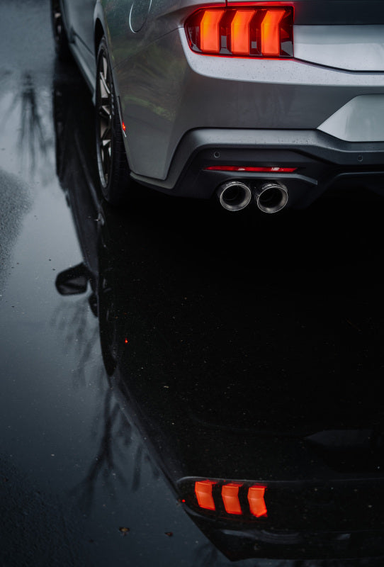 MBRP 2024+ Ford Mustang 5.0L Alum. SS 3in Cat-Back Dual Split Exhaust w/ Quad Tips (Valve Delete) MBRP Catback