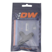 DeatschWerks 6AN Male Flare to 6AN Male Flare to 6AN Male Flare Tee Fitting - Anodized Matte Black DeatschWerks Fittings