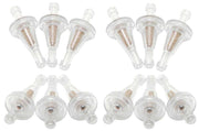K&N 0.25in Flange 2.15in Length 1in OD Sintered Porous Bronze Fuel Filter (Set of 12) K&N Engineering Fuel Filters
