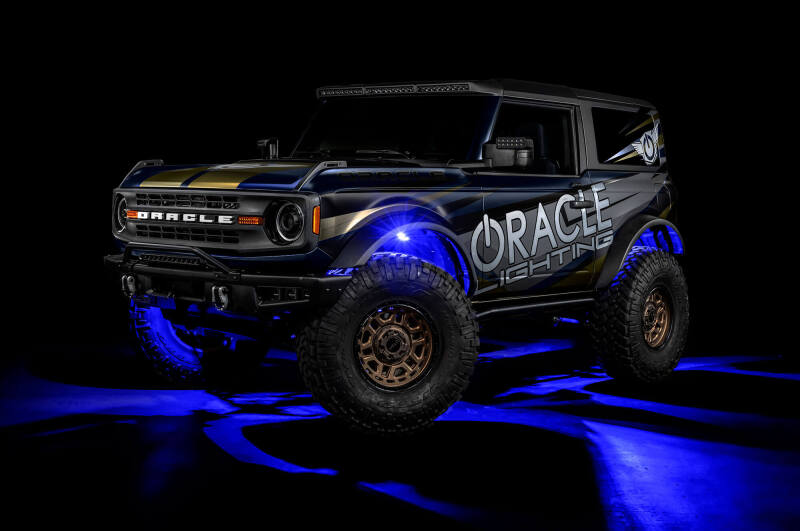 Oracle Underbody RGB+W Wheel Well Rock Light Kit - 8 PCS - ColorSHIFT ORACLE Lighting Light Bars & Cubes