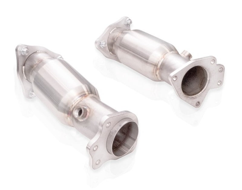 Stainless Works 20-21 Chevrolet Corvette C8 6.2L High-Flow Catted Midpipe Kit 3in Stainless Works Connecting Pipes