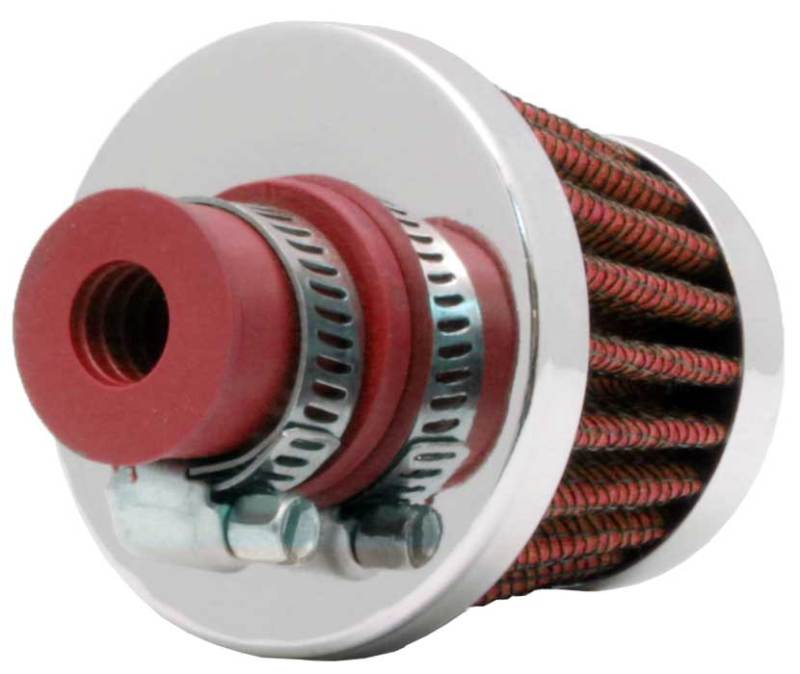 K&N 2in Base OD x .375in Flange ID x 1.75in H Rubber Base Crankcase Vent Filter K&N Engineering Air Filters - Universal Fit