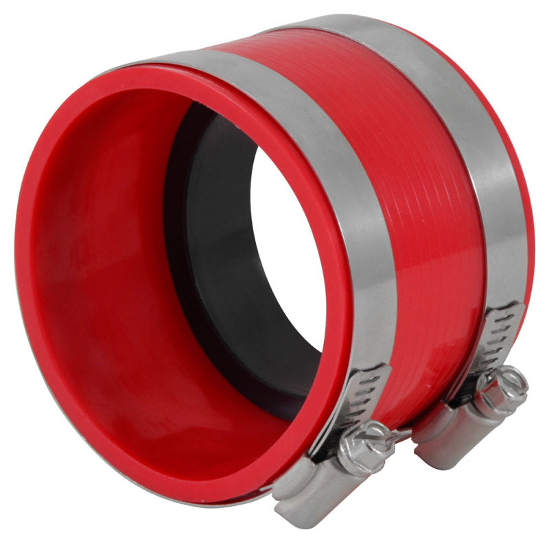 Spectre Coupler 3in. (PVC) w/Insert - Red Spectre Silicone Couplers & Hoses
