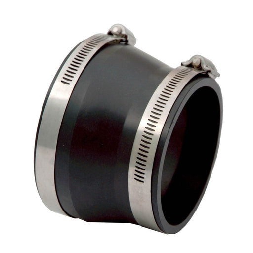 Spectre Coupler/Reducer 4in. to 3.5in. (PVC) - Black Spectre Silicone Couplers & Hoses