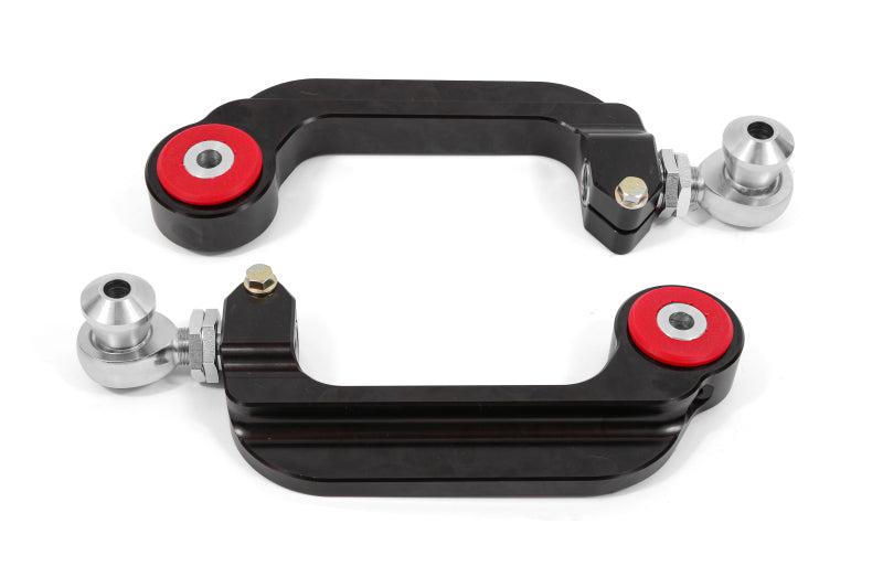 BMR 15-18 S550 Mustang Billet Aluminum Camber Links Adjustable (Poly/Rod ends) - Black Anodized BMR Suspension Camber Kits