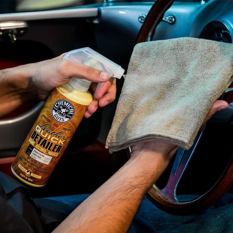 Chemical Guys Leather Quick Detailer Care Spray - Matte Finish - 16oz Chemical Guys Surface Cleaners