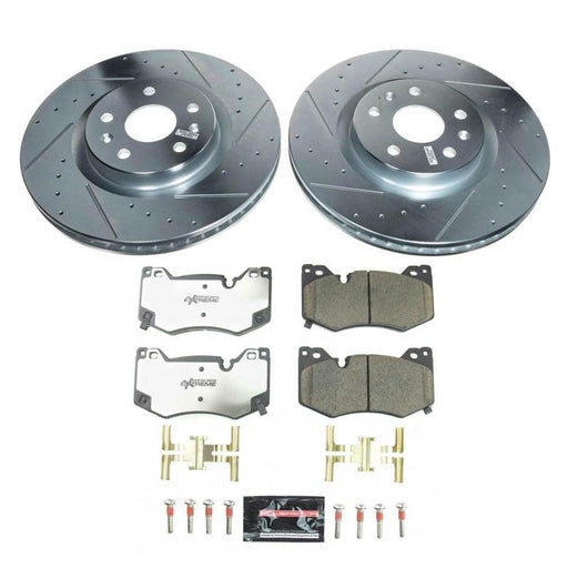 Power Stop 20-21 Chevrolet Corvette Front Z26 Street Brake Kit PowerStop Brake Kits - Performance D&S