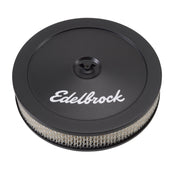 Edelbrock Air Cleaner Pro-Flo Series Round Steel Top Paper Element 10In Dia X 3 5In Black Edelbrock Air Filters - Universal Fit