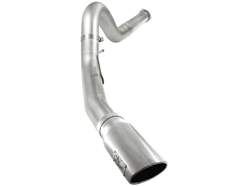 aFe Atlas 5in DPF-Back Aluminized Steel Exh Sys, Ford Diesel Trucks 11-14 v8-6.7L (td) Polished tip aFe DPF Back