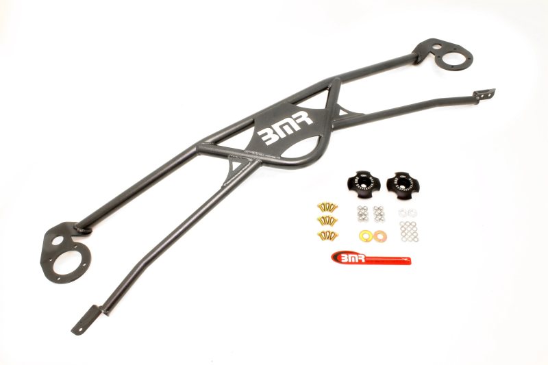 BMR 2010 5th Gen Camaro Front 4-Point Strut Tower Brace - Black Hammertone BMR Suspension Strut Bars