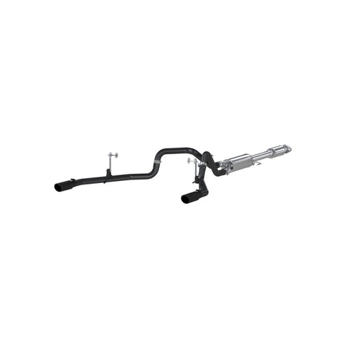 MBRP 2015 Ford F-150 5.0L 3in Cat Back Dual Split Rear Exit Black Exhaust System MBRP Catback