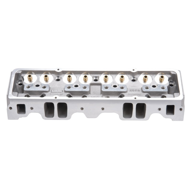 Edelbrock Cylinder Head SBC NHRA Legal 64cc Angled Plug Bare Single Edelbrock Heads