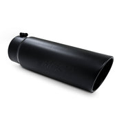 MBRP Universal Tip 6in OD Angled Rolled End 5in Inlet 18in Length Black Finish Exhaust MBRP Tips