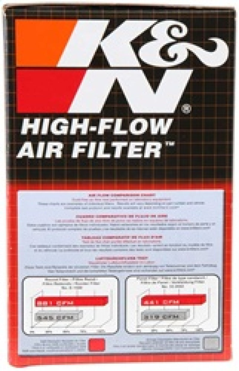 K&N Universal Rubber Filter 2-7/16in Flange ID x 4-1/2in OD x 4-5/16in OD-T 5in Height K&N Engineering Air Filters - Universal Fit