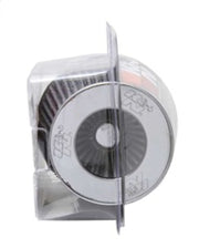 K&N Universal Filter Chrome Round Tapered White - 4in Flange ID x 1.125in Flange Length x 5.5in H K&N Engineering Air Filters - Universal Fit