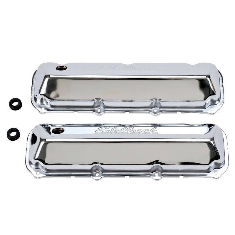 Edelbrock Valve Cover Signature Series Ford 429/460 CI V8 Chrome Edelbrock Valve Covers