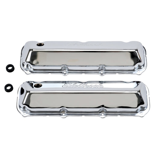 Edelbrock Valve Cover Signature Series Ford 429/460 CI V8 Chrome Edelbrock Valve Covers