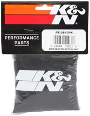 K&N Universal Round Tapered Filter Wrap - Black - 6in Base ID x 4.625in Top ID x 9in Height K&N Engineering Pre-Filters