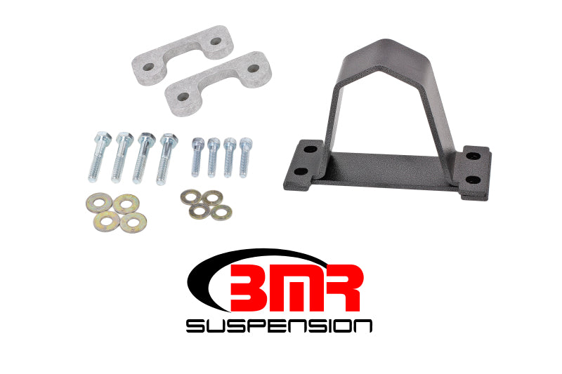 BMR 16-17 6th Gen Camaro Front Driveshaft Safety Loop - Black Hammertone BMR Suspension Driveshaft Loops