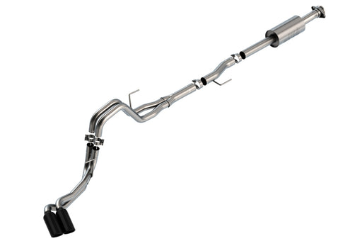 Borla F-150 2021 2.7L/3.5L 4dr CC SB EC STB Lar/KingR/Plnm/LTD 3/2.25 DSE CB S-Type BLK CHR Tips Borla Catback