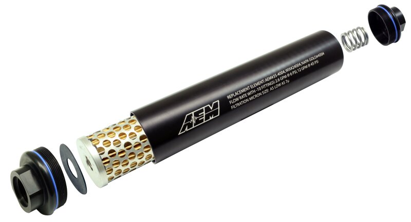 AEM Universal High Volume Fuel Filter Element AEM Fuel Filters