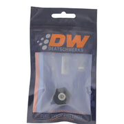 DeatschWerks 8AN ORB Male Plug Fitting with 1/8in NPT Gauge Port - Anodized Matte Black DeatschWerks Fittings