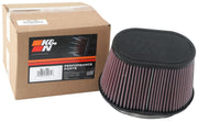 K&N Universal Rubber Filter 6.25in x 4in Oval FLG / 7.375in x 5.5in Base / 6.25in x 4in Top / 5in H K&N Engineering Air Filters - Universal Fit