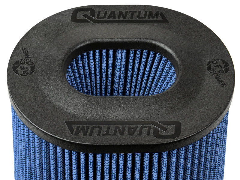 aFe Quantum Pro-5 R Air Filter Inverted Top - 5.5inx4.25in Flange x 9in Height - Oiled P5R AFE POWER Cold Air Intakes