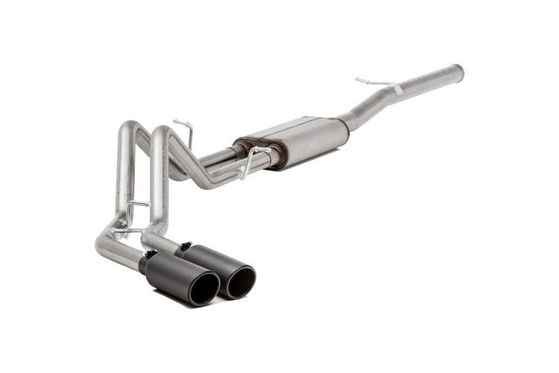 Gibson 11-14 Ford F-150 FX2 3.5L 2.5in Cat-Back Dual Sport Exhaust - Black Elite Gibson Catback