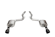 Corsa 2024+ Ford Mustang GT Sport Axle-Back Dual Rear Exit with 4.5in Black PVD Pro-Series Tips CORSA Performance Axle Back