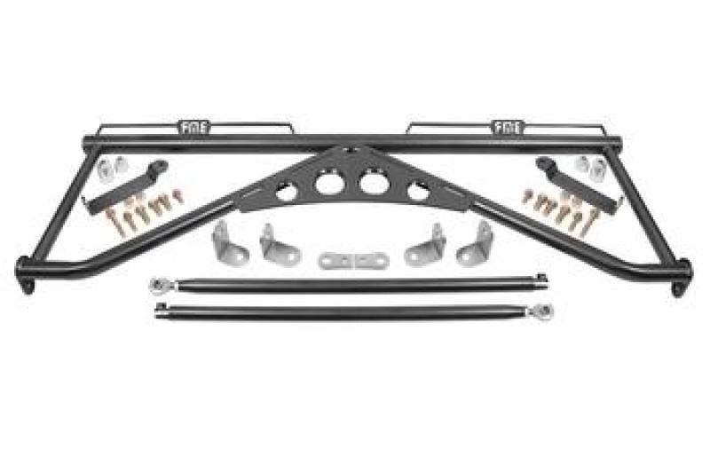 BMR 15-20 Ford Mustang Harness Bar - Black Hammertone BMR Suspension Harness Bars