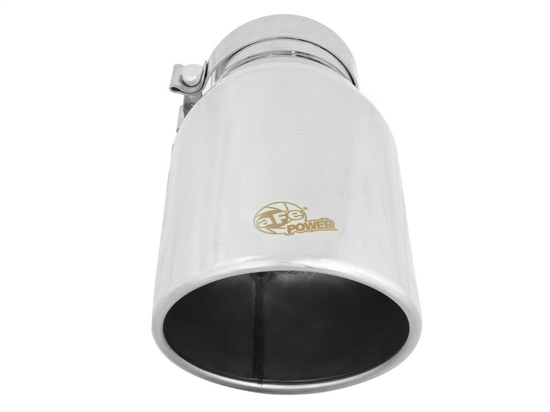 aFe Diesel Exhaust Tip Bolt On Polished 4in Inlet x 6in Outlet x 12in Length aFe Catback