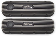 Edelbrock Valve Cover Classic Series Chevrolet 1965 and Later 396-502 V8 Black Edelbrock Valve Covers