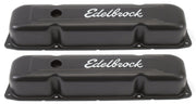 Edelbrock Valve Cover Signature Series Chrysler 1958-1979 361-440 V8 Black Edelbrock Valve Covers