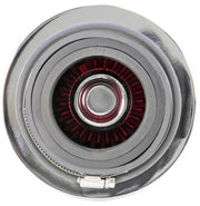 K&N Universal Air Filter Chrome Round Tapered Red - 4in Flange ID x 1.125in Flange Length x 5.5in H K&N Engineering Air Filters - Universal Fit