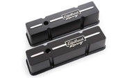 Edelbrock Valve Cover Racing Series Chevrolet 1959-1986 262-400 CI V8 Tall Black Edelbrock Valve Covers