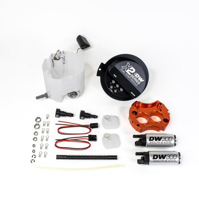 DeatschWerks 10-15 Chevy Camaro LS 3.7 V6/ SS LS3 X2 Series Fuel Pump Module w 2 DW300s DeatschWerks Fuel Pumps