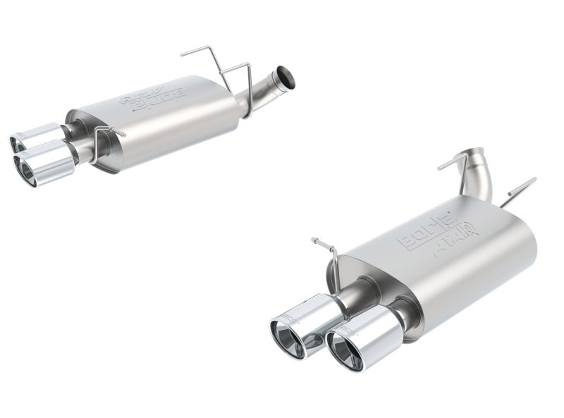 Borla 13-14 Mustang Shelby GT500 GT 5.8L V8 RWD Dual Split Rear Exit ATAK Exhaust Rear Section Only Borla Catback