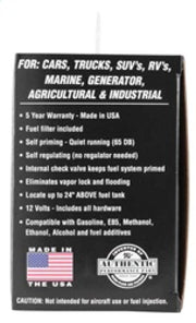 K&N Performance Electric Fuel Pump 1-2 PSI K&N Engineering Fuel Pumps