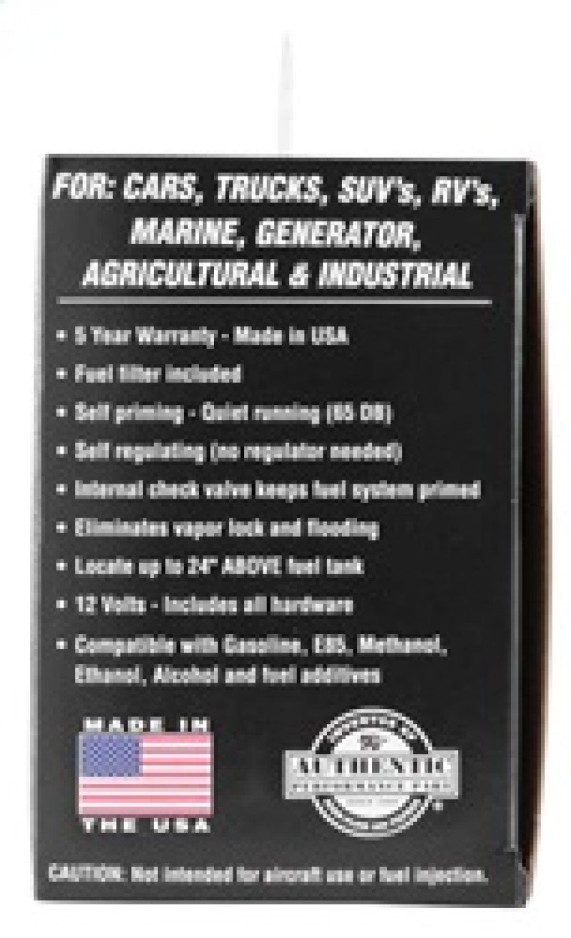 K&N Performance Electric Fuel Pump 1-2 PSI K&N Engineering Fuel Pumps